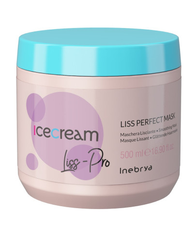 Маска, разглаживающая жесткие и пушистые волосы Inebrya Ice Cream Liss Perfect Mask