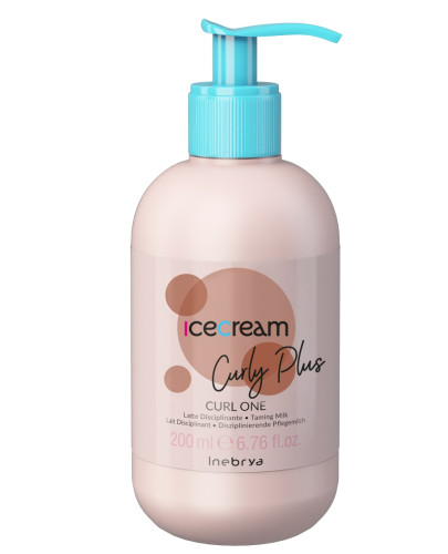 Молочко 15 в 1 для укладки вьющихся, химически завитых волос Inebrya Ice Сream Сurl Оne, 200 мл