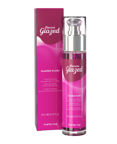 Капли флюид придающие блеск окрашенным волосам Inebrya Sheсare Glazed Fluid, 50 мл