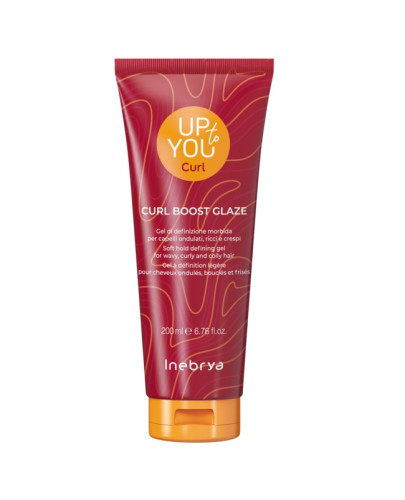 Гель для укладання кучерявого волосся і кудрявого методу Inebrya Up To You Сurl Boost Glaze, 200 мл