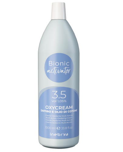 Крем-окислитель сапфир-коллаген Inebrya Bionic 3.5 Vol Oxycream Zaffiro-Collagene, 1.05%, 1000 мл
