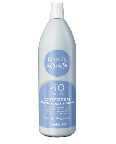 Крем-окислювач сапфір-кoлаген Inebrya Bionic 40 Vol Oxycream Zaffiro-Collagene, 12%